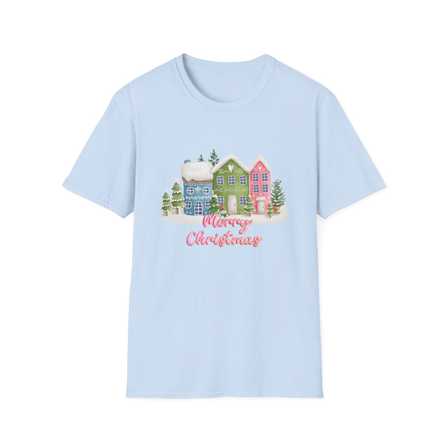 Christmas Houses - Unisex Softstyle T-Shirt - 10115