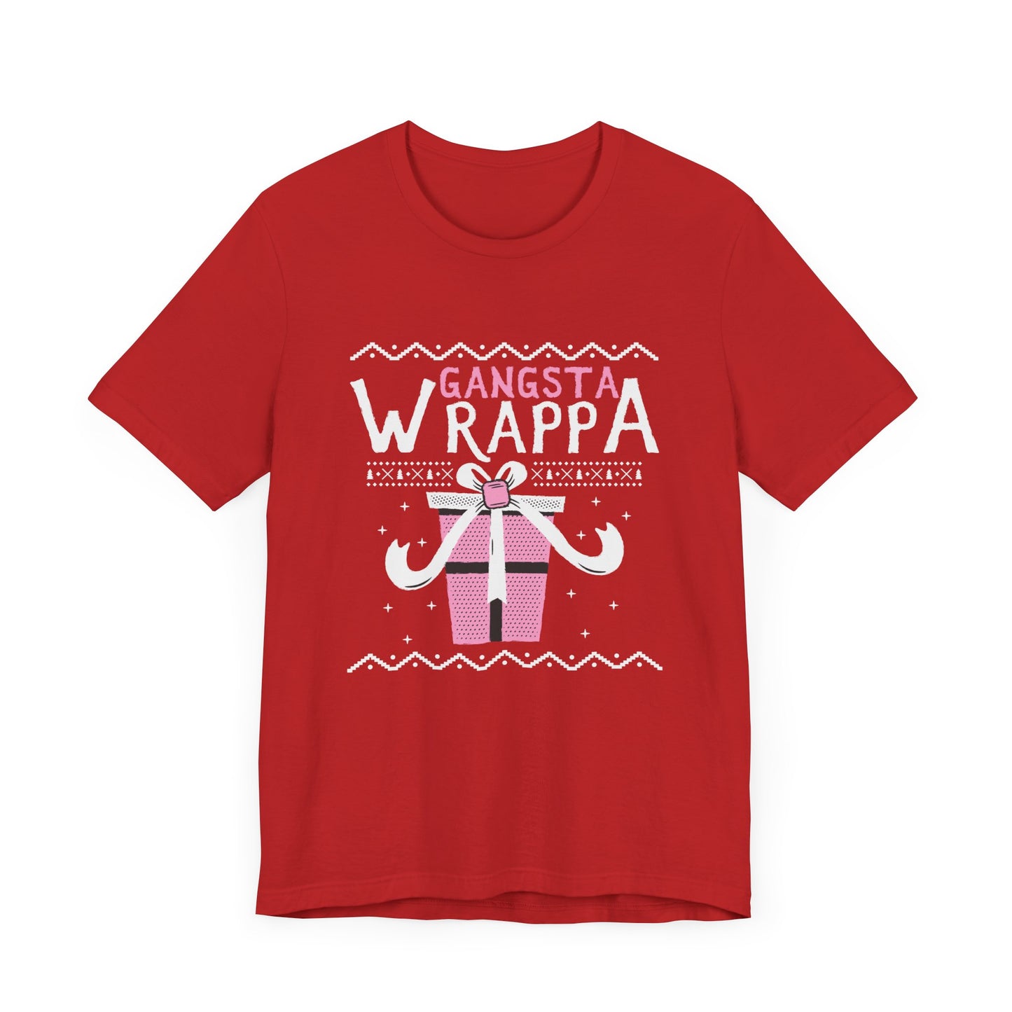 Christmas: Gangsta Wrappa - Unisex Jersey Short Sleeve Tee