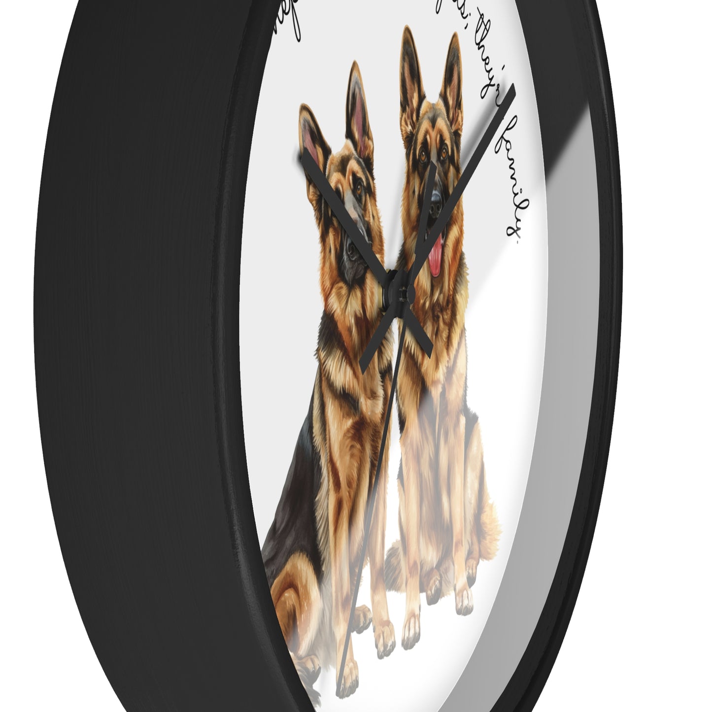 German Shepherds are Not Just Pets; They're Family - Wall Clock - 10498