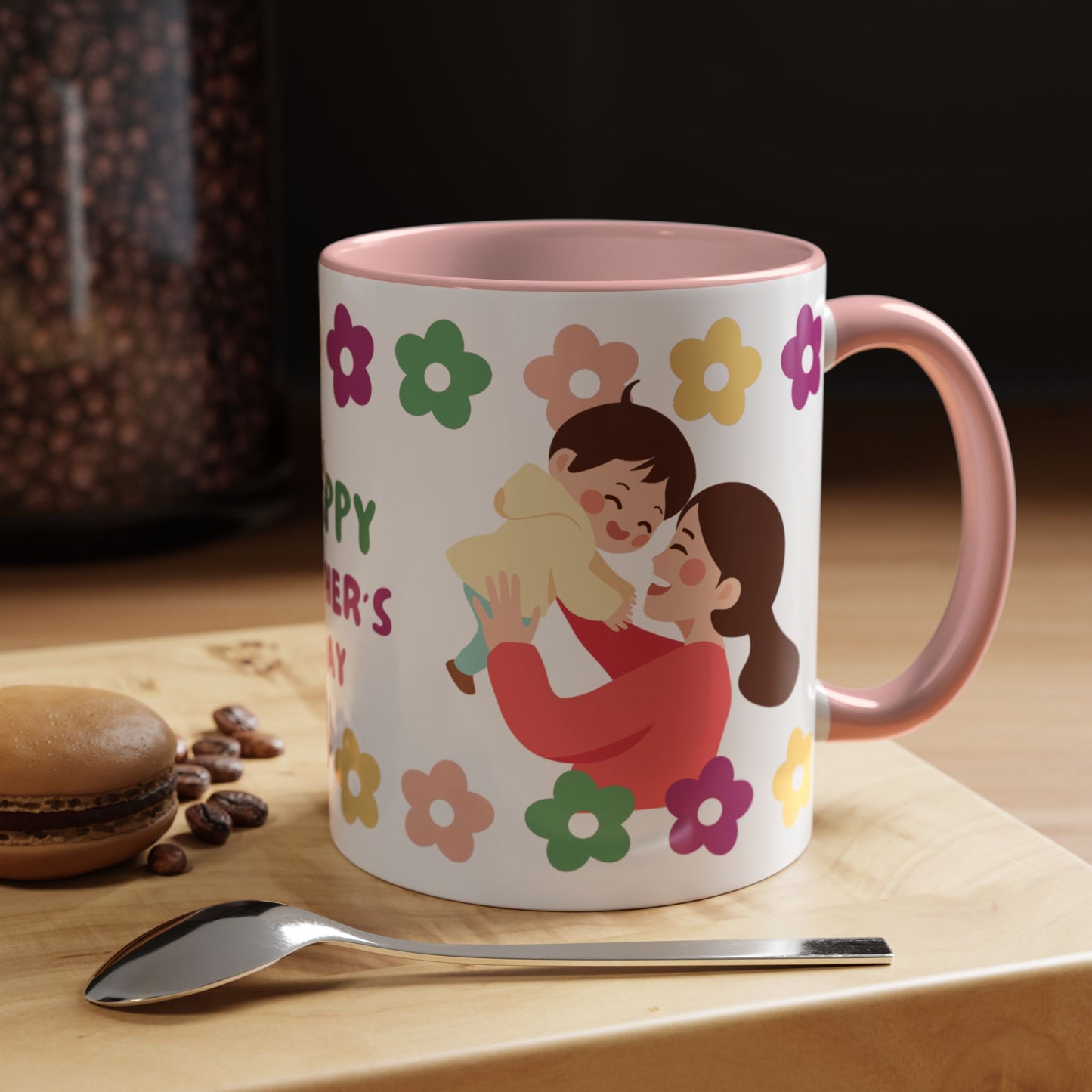 Happy Mother's Day Floral Accent Coffee Mug - 11/15oz - 12491