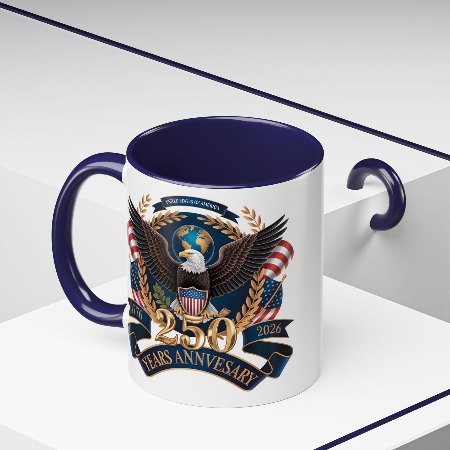 250th Anniversary Eagle Coffee Mug — Patriotic 1776–2026 Commemorative Accent Mug - 14871