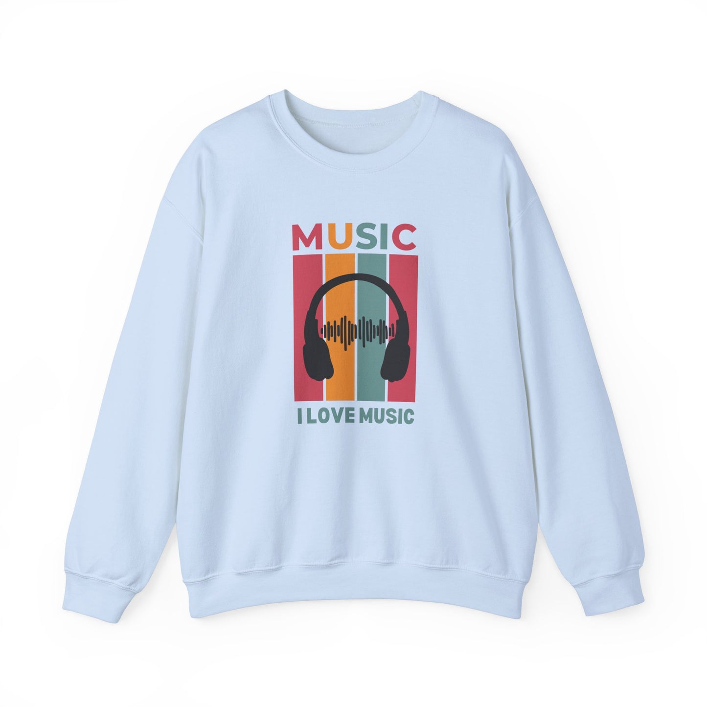 I Love Music - Unisex Heavy Blend™ Crewneck Sweatshirt - 10599