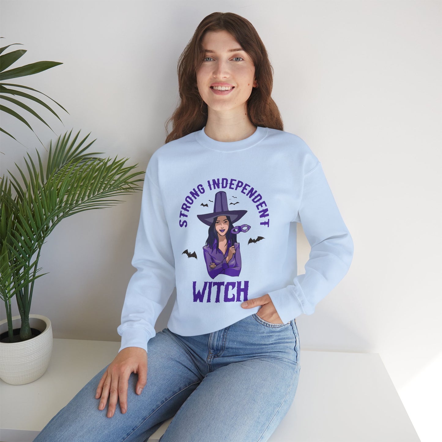 Strong Independent Witch - Unisex Heavy Blend™ Crewneck Sweatshirt - 13809