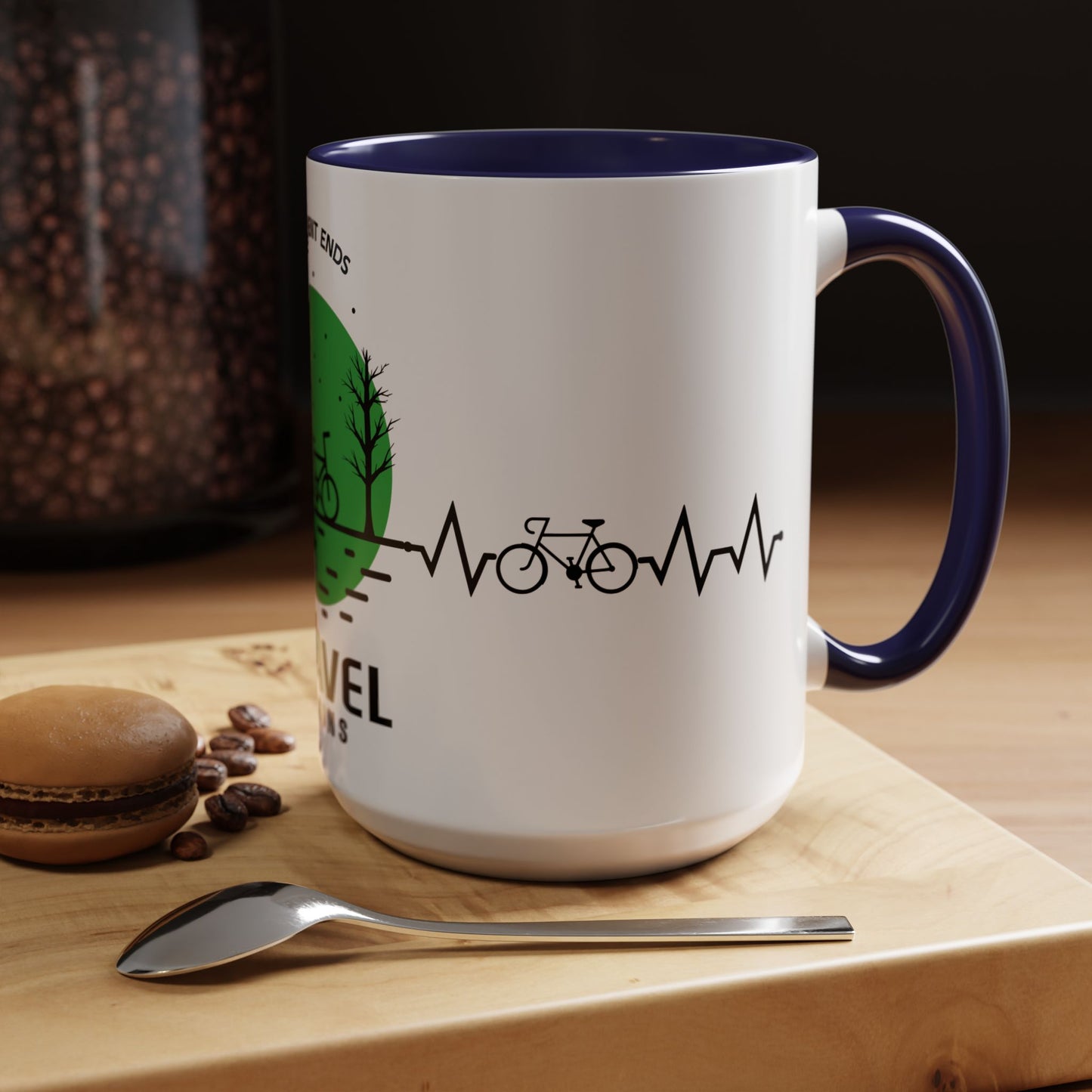 Pavements Ends, Gravel Begins - Accent Coffee Mug (11, 15oz)