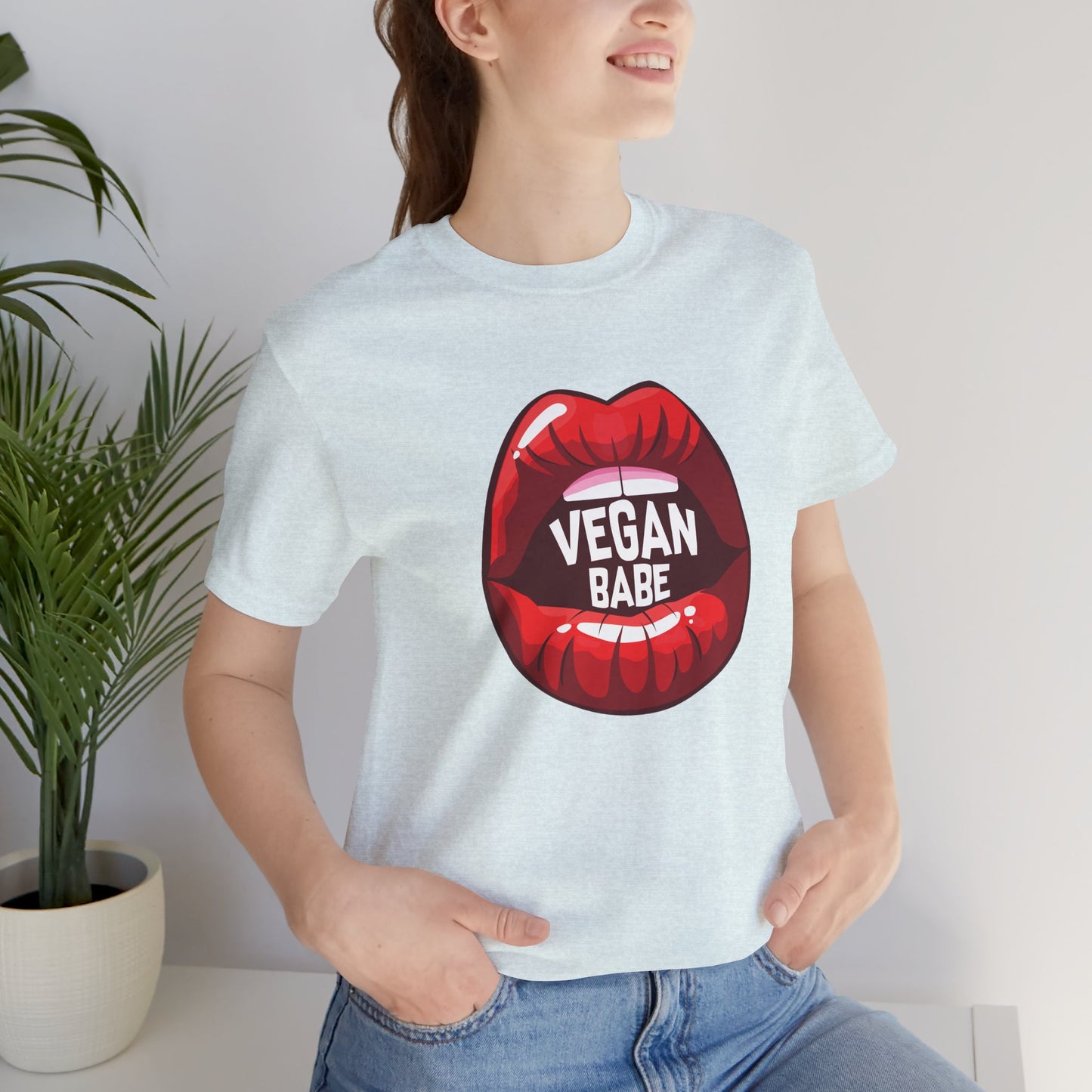 Vegan Babe - Unisex Jersey Short Sleeve Tee - 12426