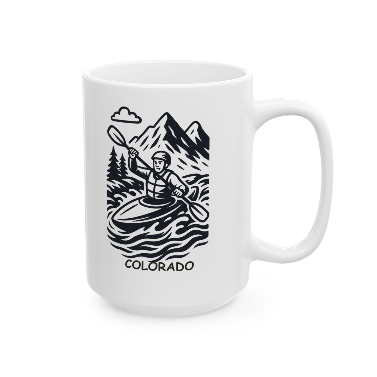 "Colorado: Where even the rivers have an adventurous spirit." Ceramic Mug - 13521