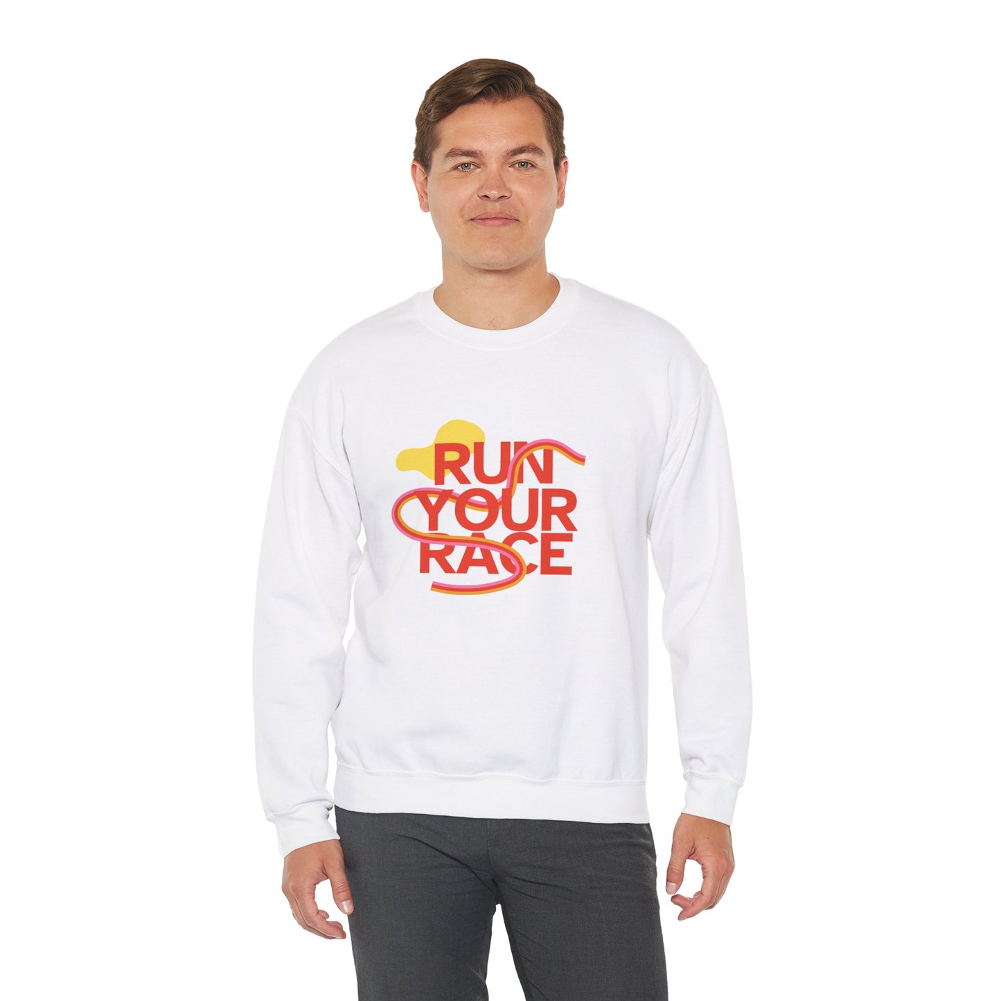 Run Your Race - Unisex Heavy Blend™ Crewneck Sweatshirt