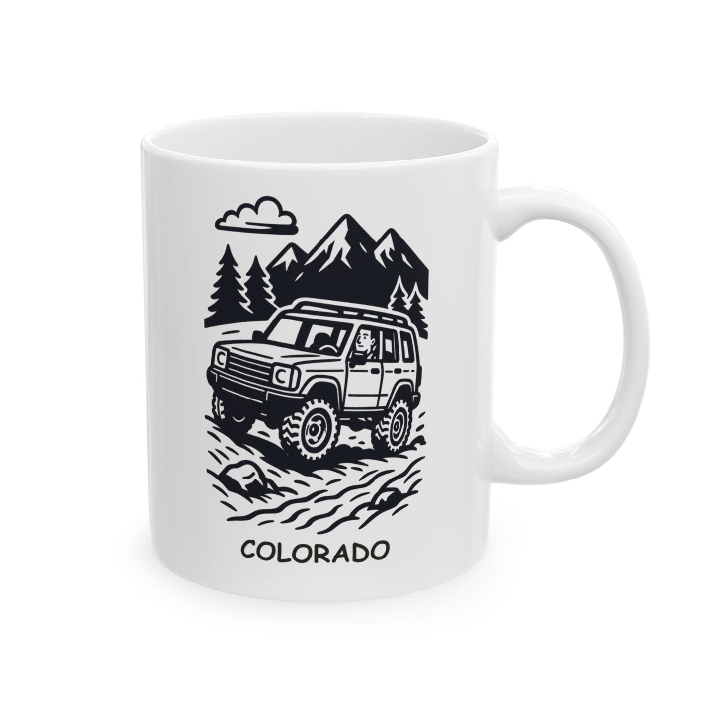 "Colorado: Where ‘off-roading’ is just the way we get to work." Ceramic Mug  - 13509