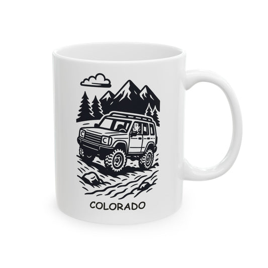 "Colorado: Where ‘off-roading’ is just the way we get to work." Ceramic Mug  - 13509