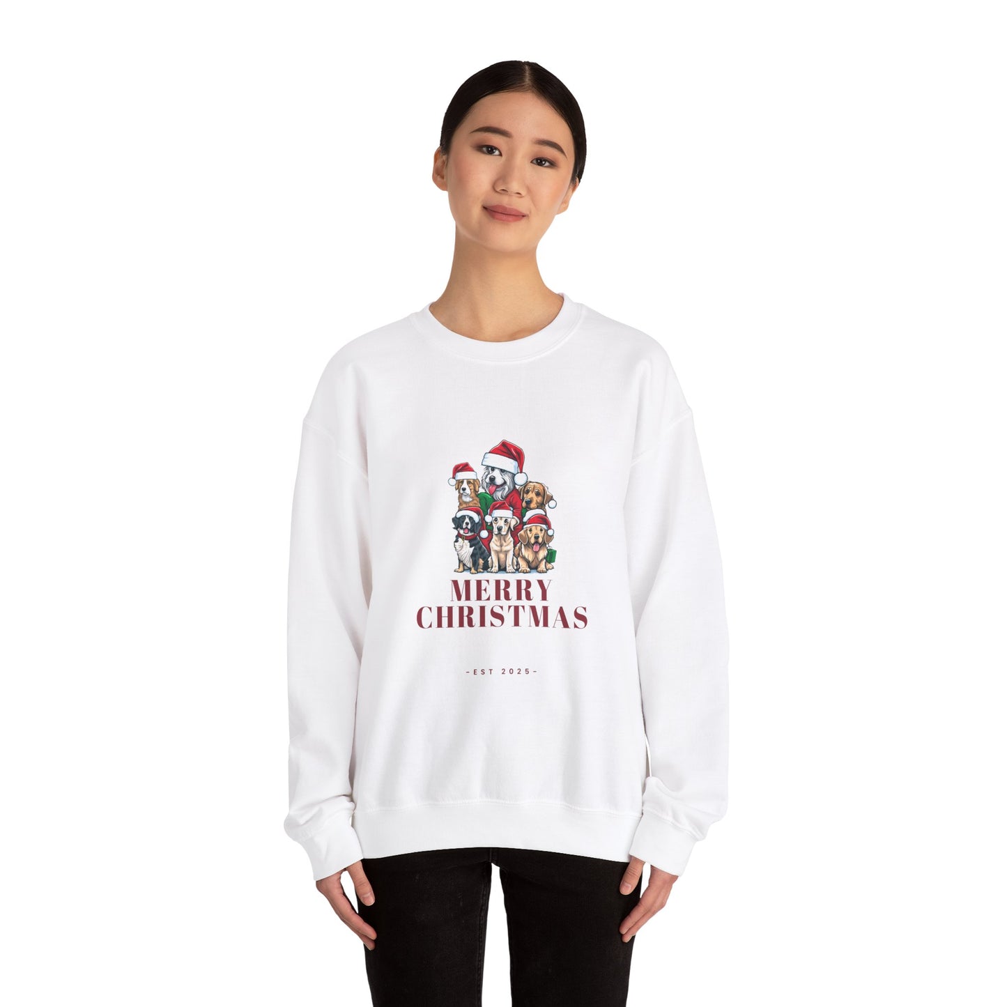 Merry Christmas, Dogs - Unisex Heavy Blend™ Crewneck Sweatshirt