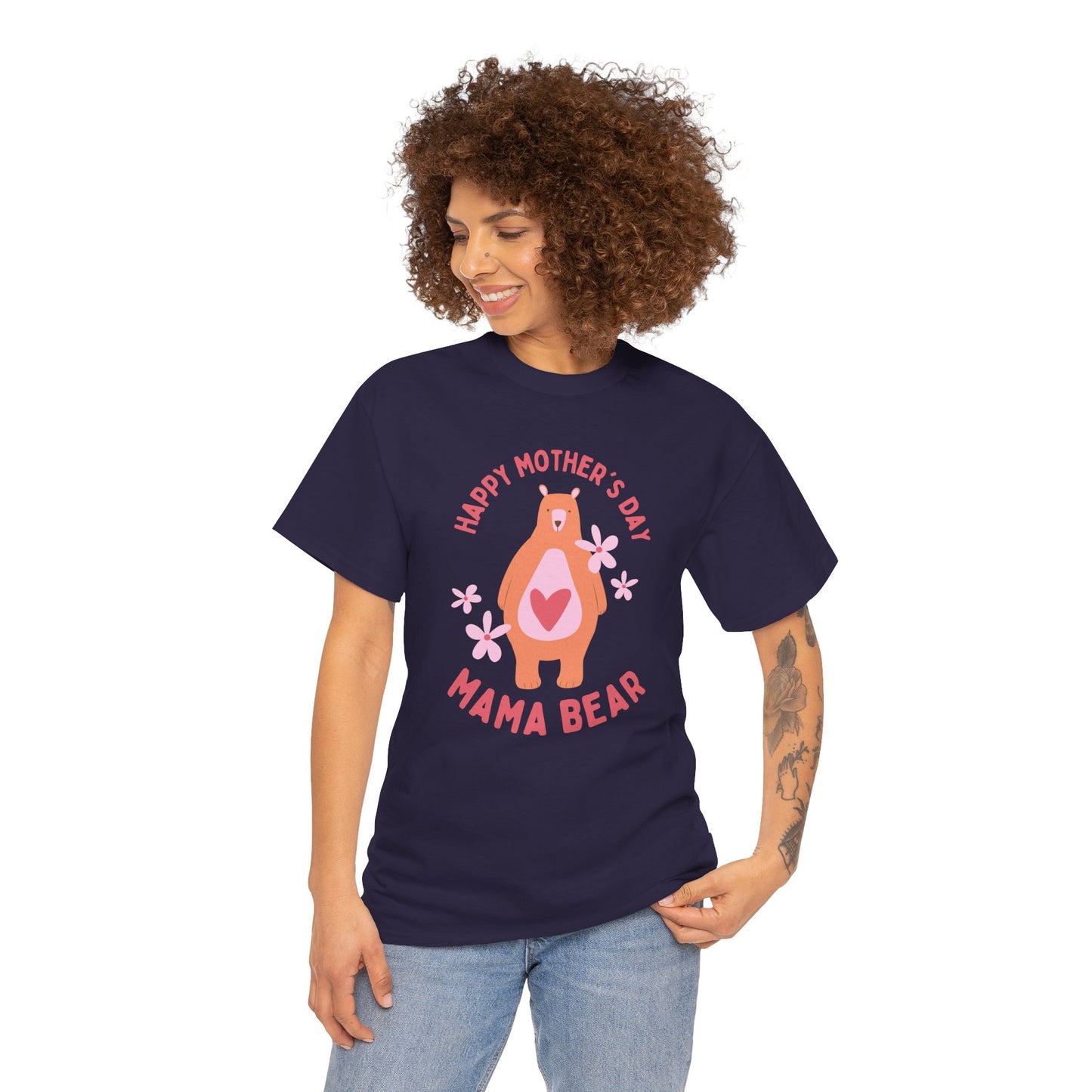 Mama Bear, Love From Jamie & Anna, Names Customizable - Unisex Heavy Cotton Tee - 11775