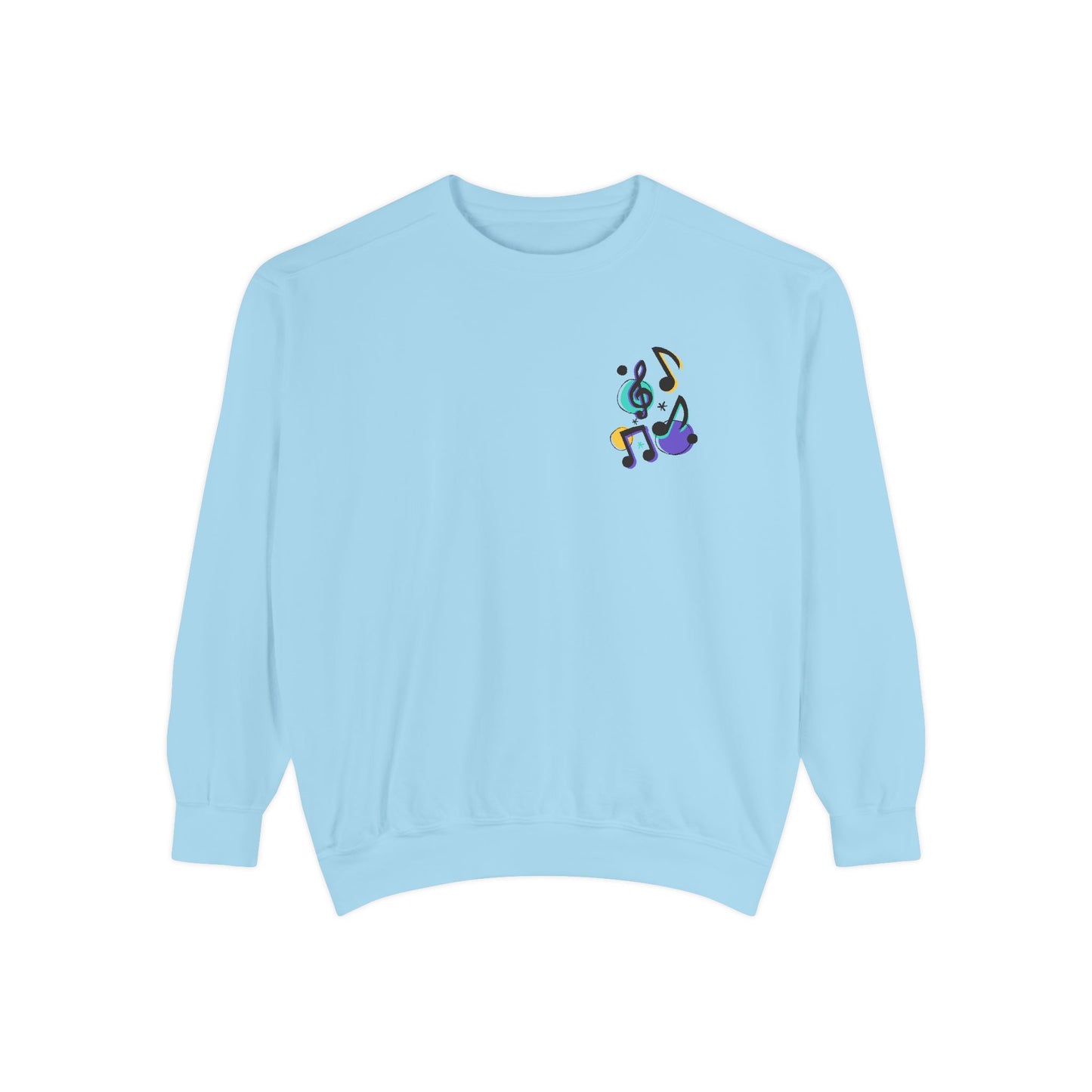 Music Notes - Unisex Garment-Dyed Sweatshirt - 11247