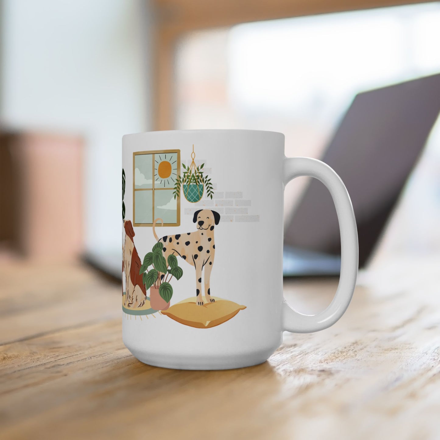 Always Room for One More Dog-Themed Ceramic Mug - Perfect for Pet Lovers, Home Decor, Gift for Dog Owners, Coffee Lover's Collection - 14163