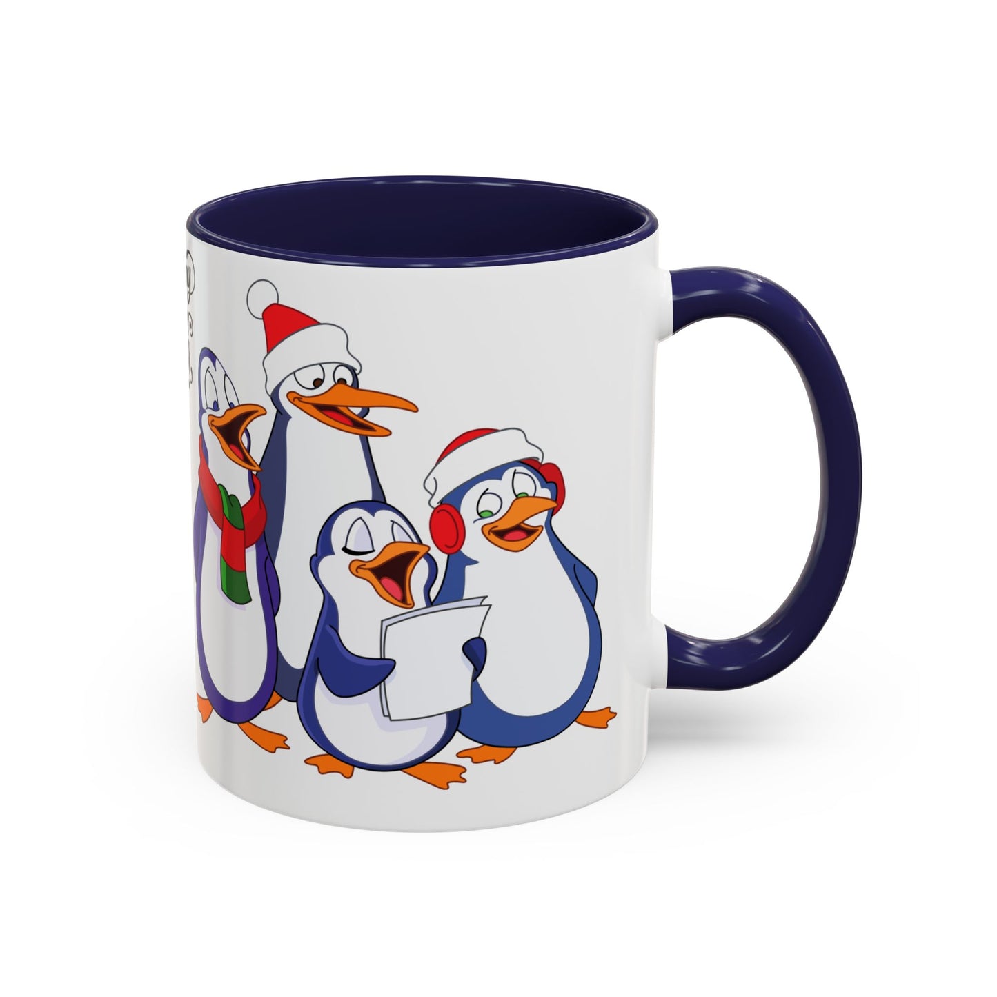 Penguins, Happy New Year - Accent Coffee Mug (11, 15oz) - 10291