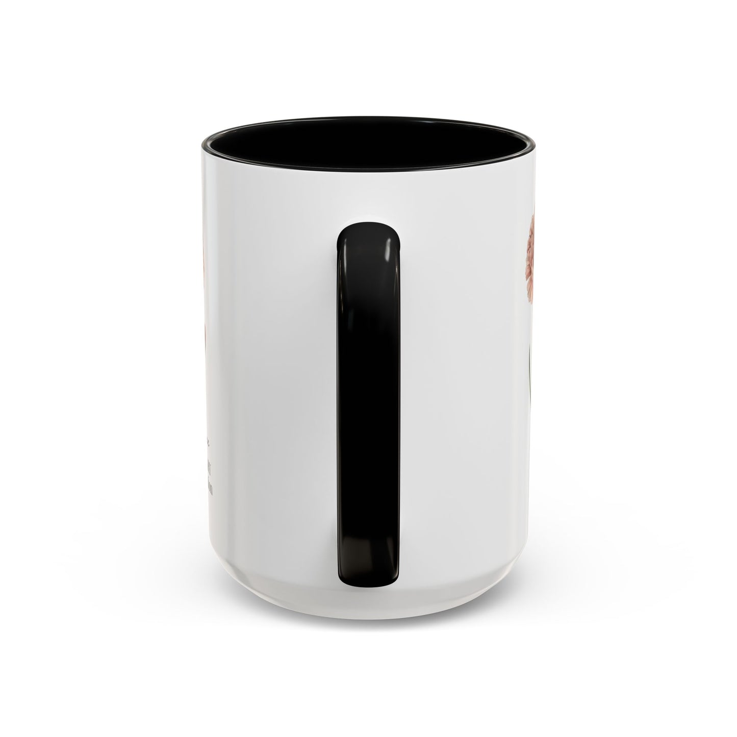 January Carnation Birth Flower Accent Coffee Mug – Customizable (11oz / 15oz) - 14671