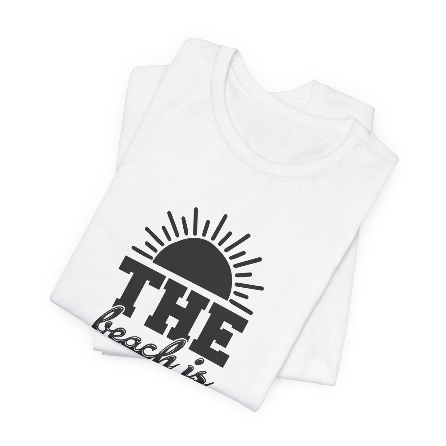 Summer: The Beach Is Calling - Unisex Jersey Short Sleeve Tee