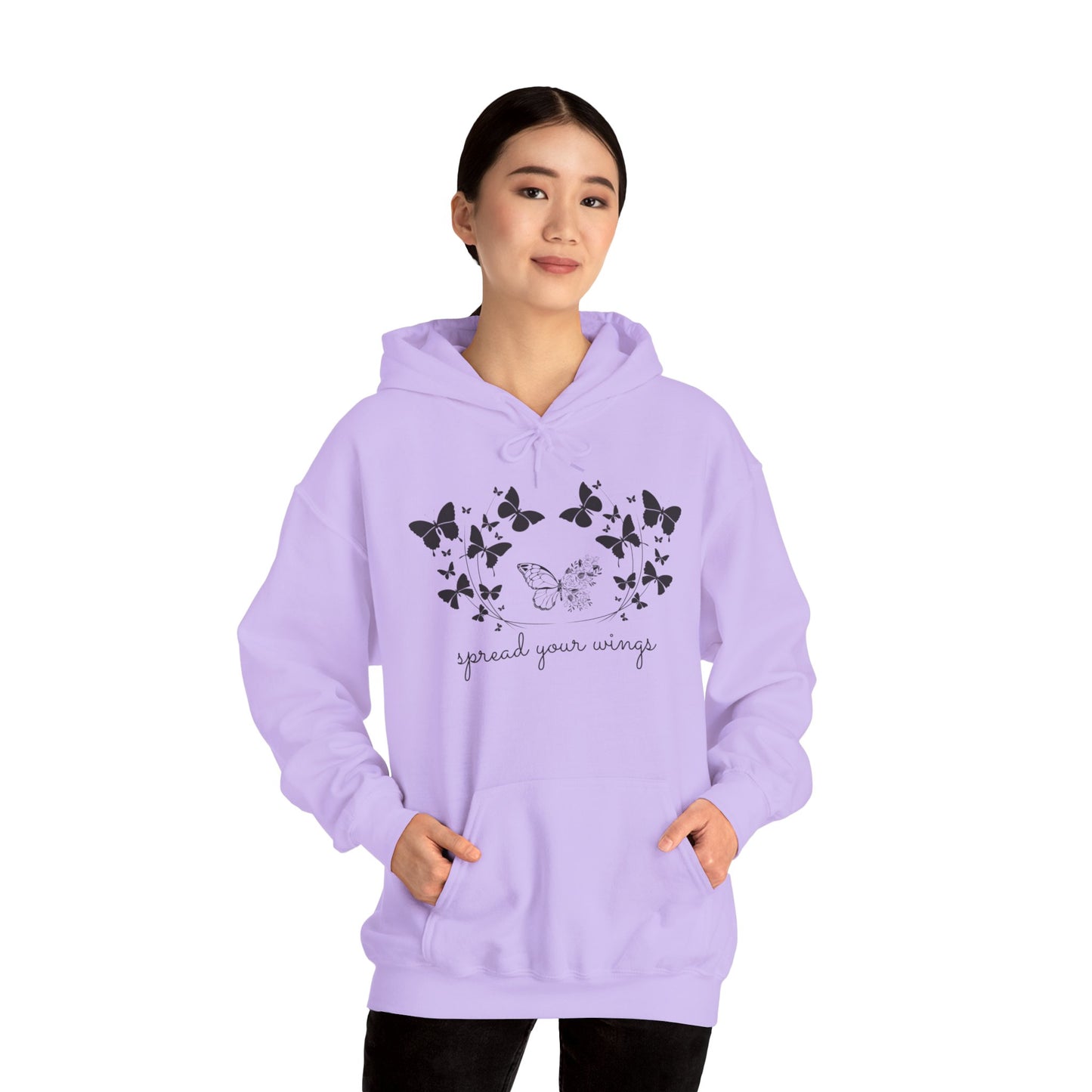 Butterfly, Spread Your Wings -  Unisex Heavy Blend™ Hooded Sweatshirt