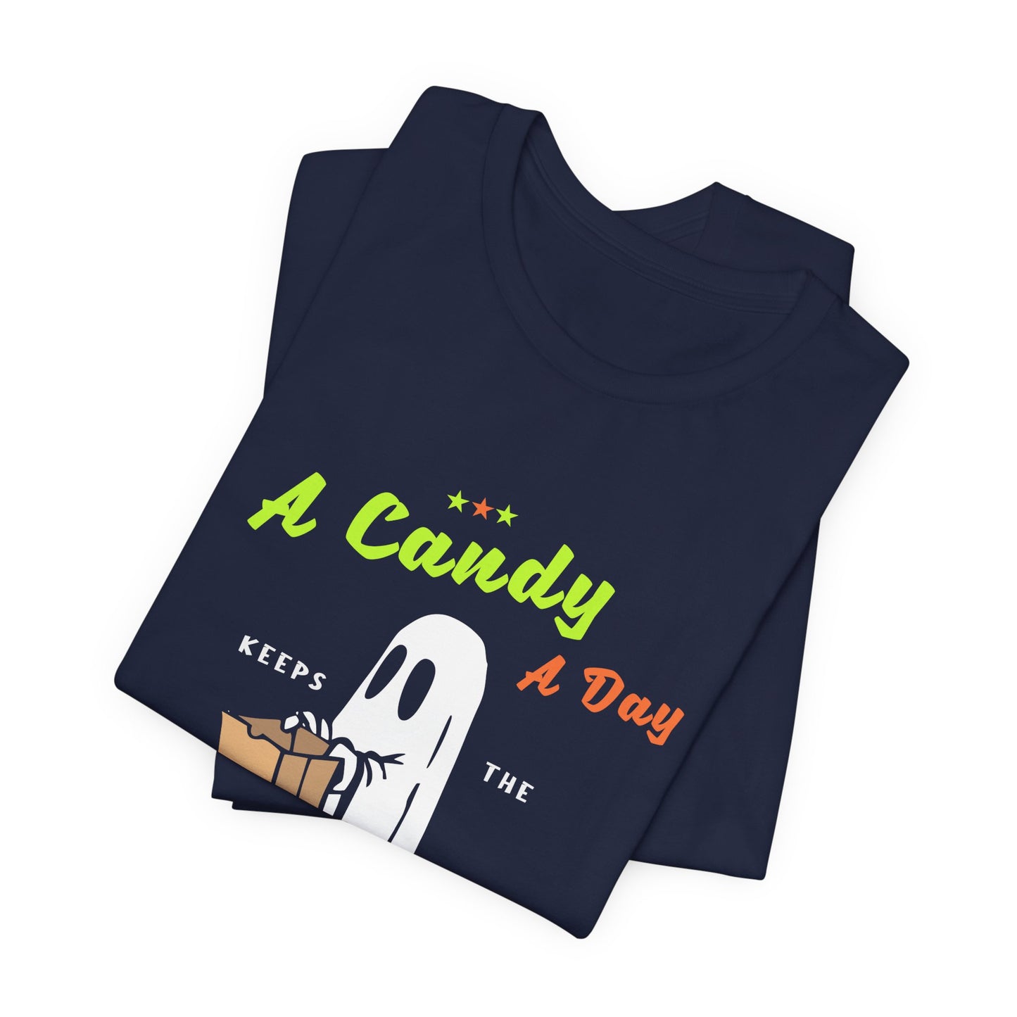 Halloween: A Candy Day Keeps The Monsters Away - Unisex Jersey Short Sleeve Tee - 12663