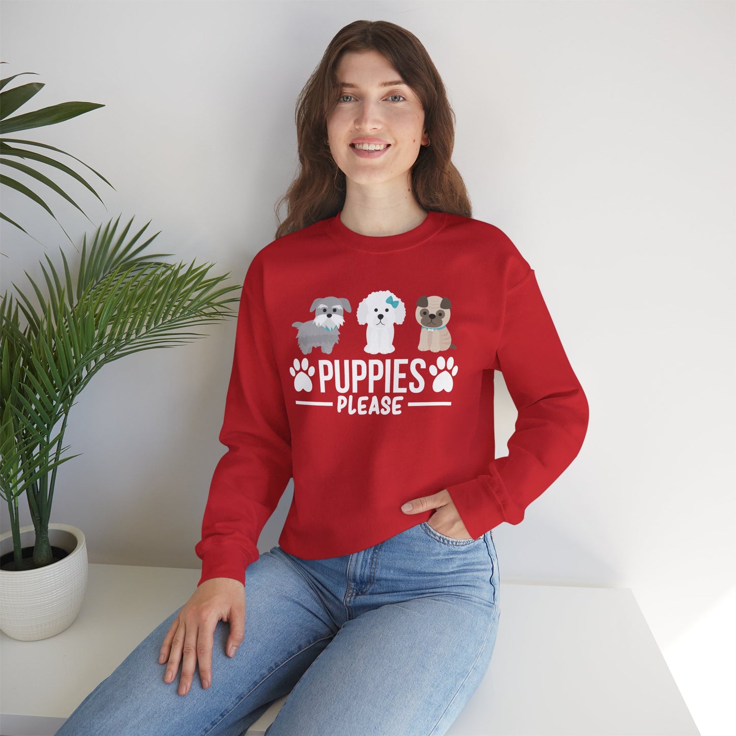 Puppies, Please - Unisex Heavy Blend™ Crewneck Sweatshirt