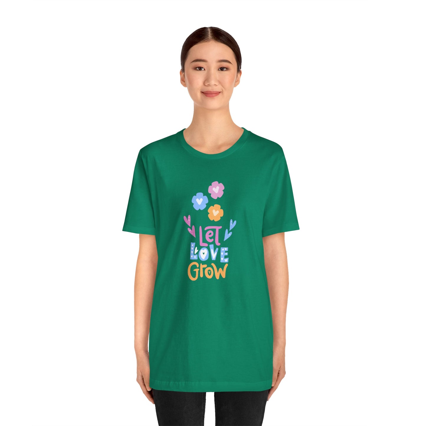 Let Love Grow - Unisex Jersey Short Sleeve Tee - 11402