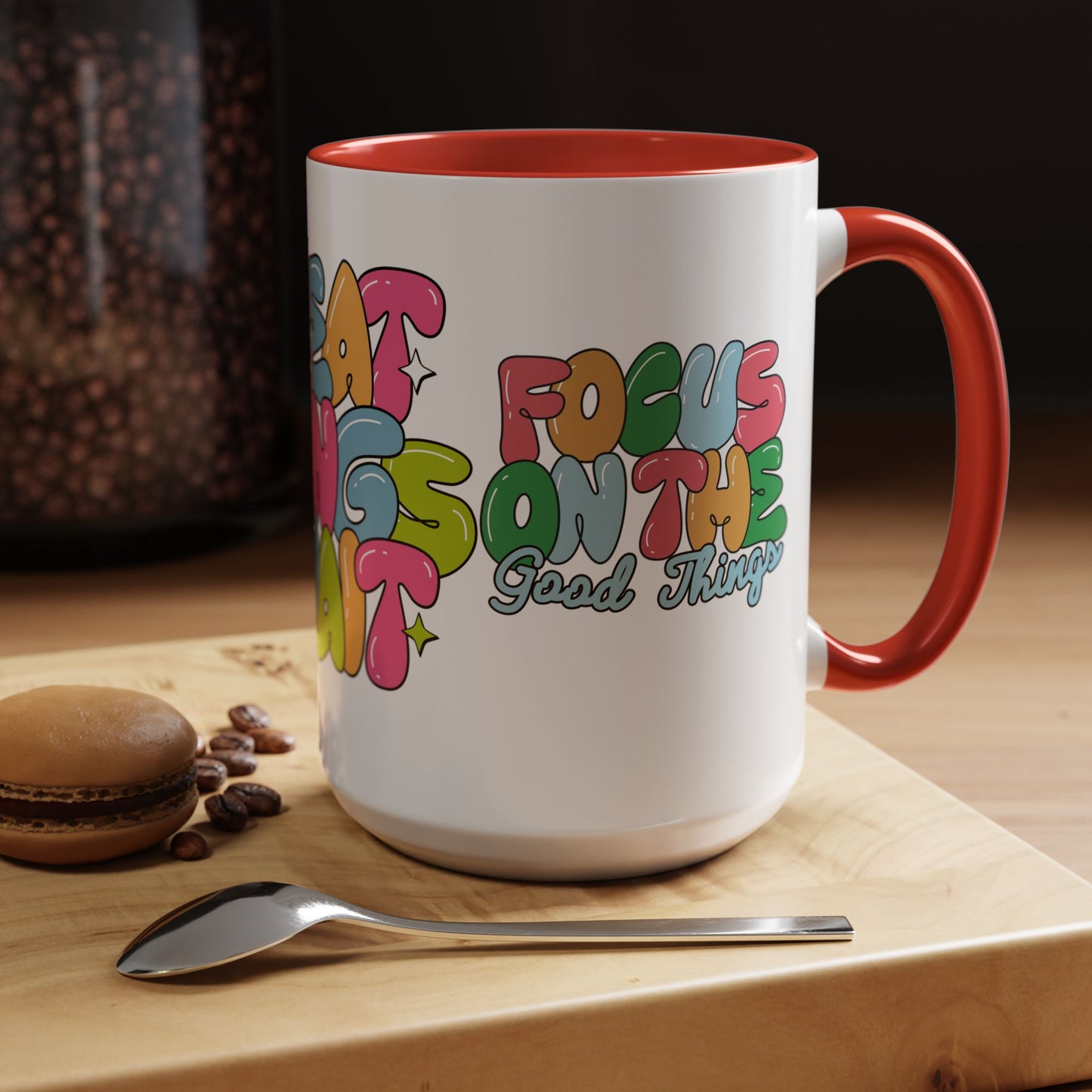 Great Things Await - Accent Coffee Mug (11, 15oz)