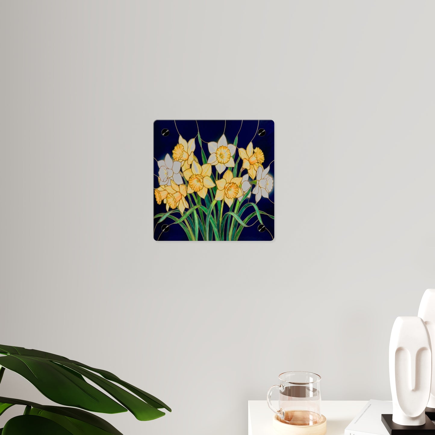 Daffodil Floral Acrylic Wall Art Panel - 14601