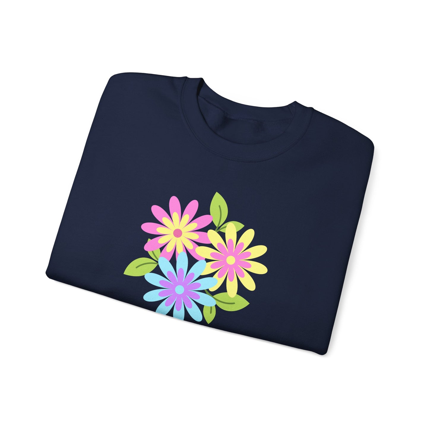 Bright Flower Unisex Heavy Blend™ Crewneck Sweatshirt