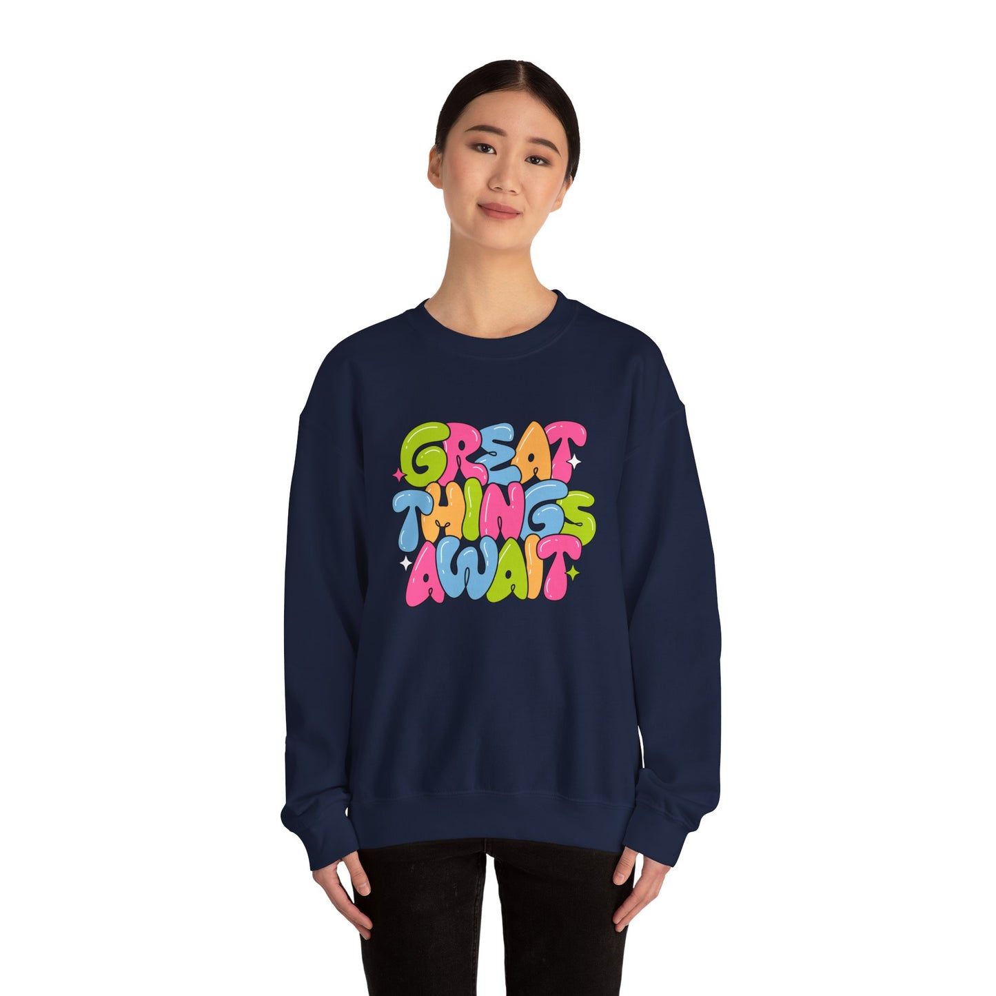 Great Things Awaits - Unisex Heavy Blend™ Crewneck Sweatshirt