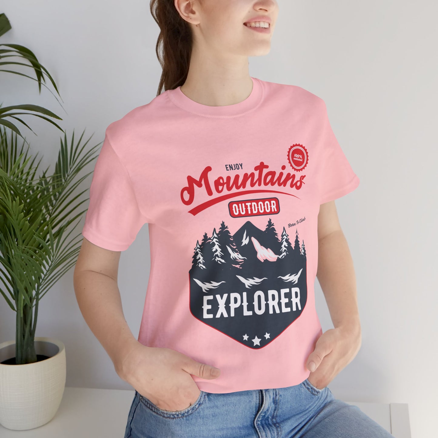 Enjoy Mountains, Outdoor Explorer - Unisex Jersey Short Sleeve Tee - 12592