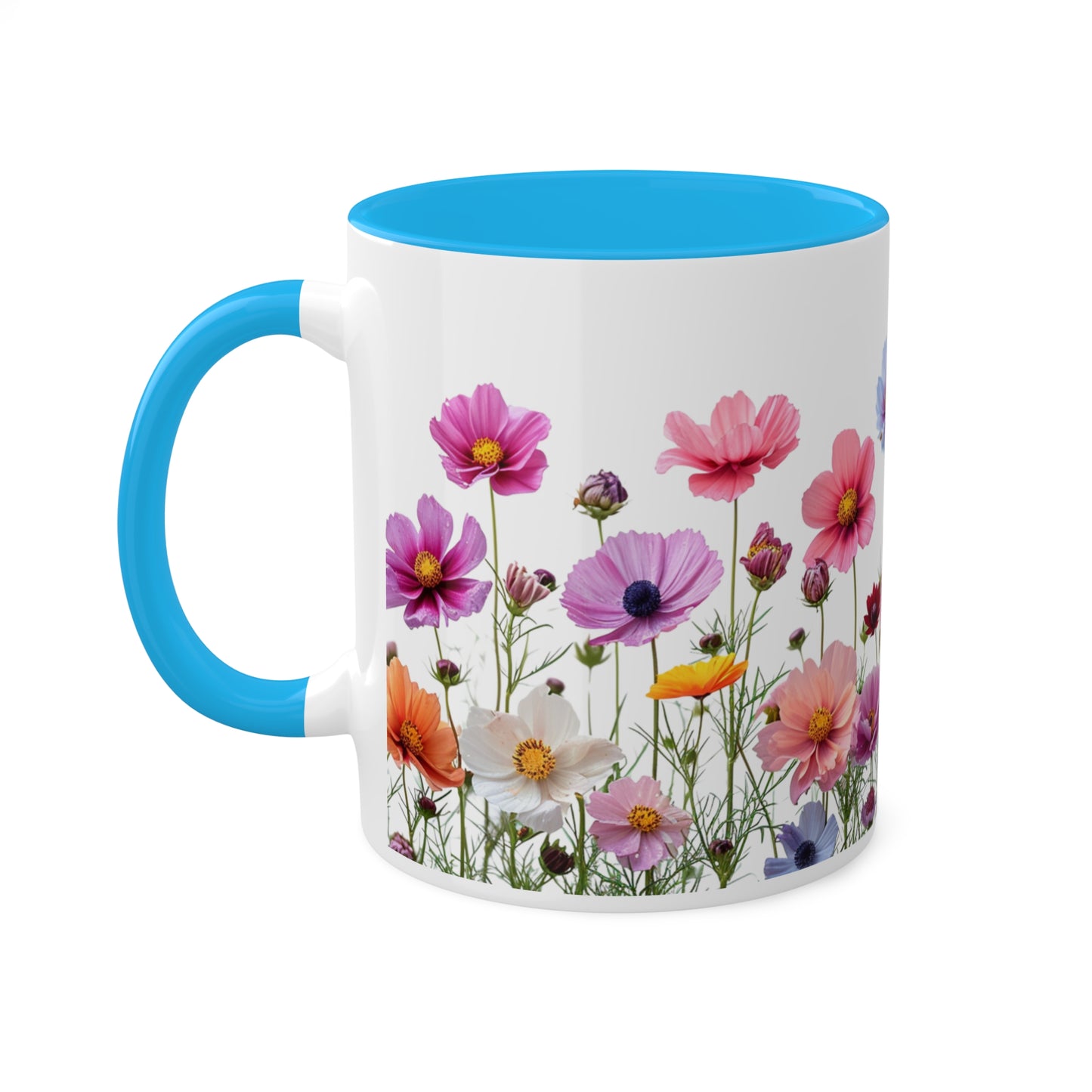 Bright Flowers - Colorful Mugs, 11oz