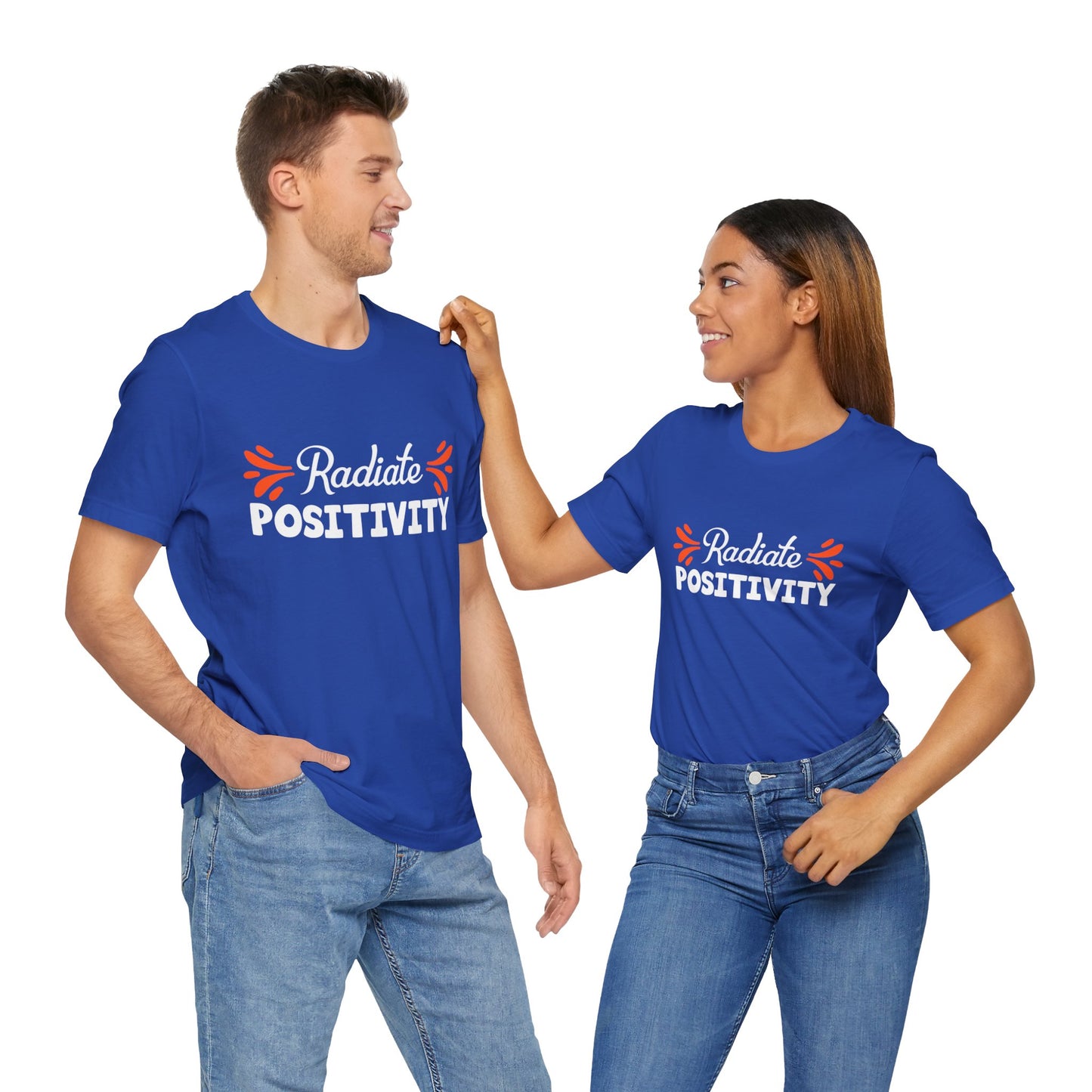 Motivational: Radiate Positivity - Unisex Jersey Short Sleeve Tee