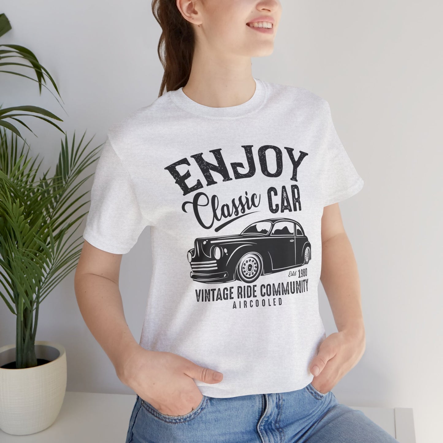 Enjoy Classic Car - Unisex Jersey Short Sleeve Tee - 12607