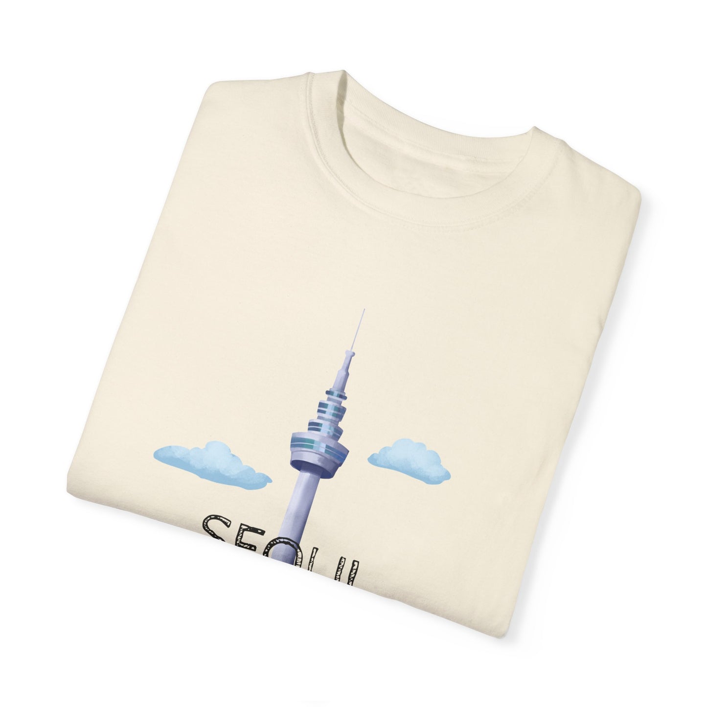 Seoul Skyline Unisex T-Shirt - Casual Travel Tee - 12046