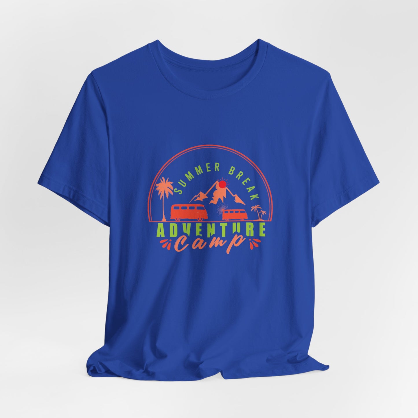 Summer Break, Adventure Camp - Unisex Jersey Short Sleeve Tee