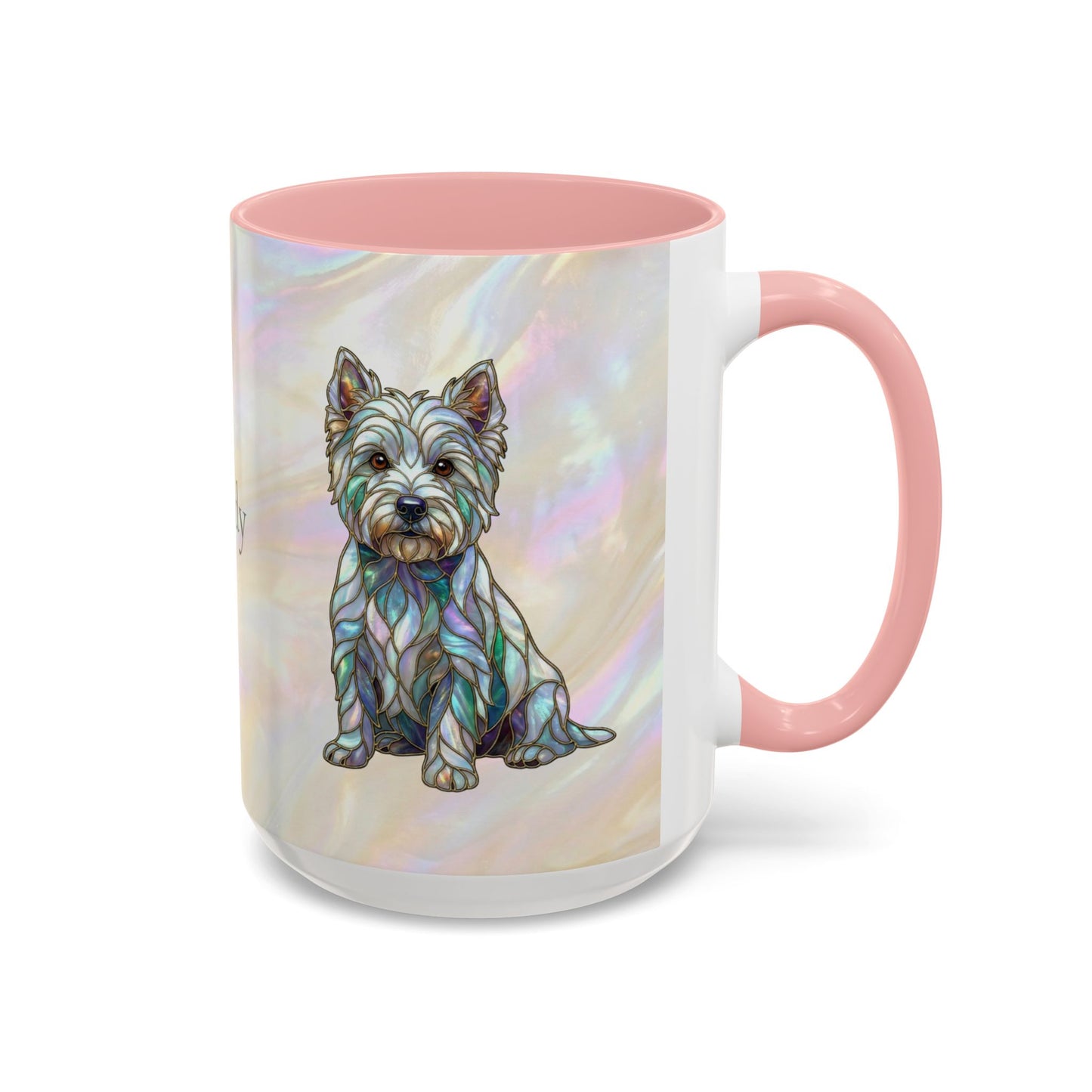 Westie Accent Coffee Mug – Stained Glass Design 11/15oz - 14650