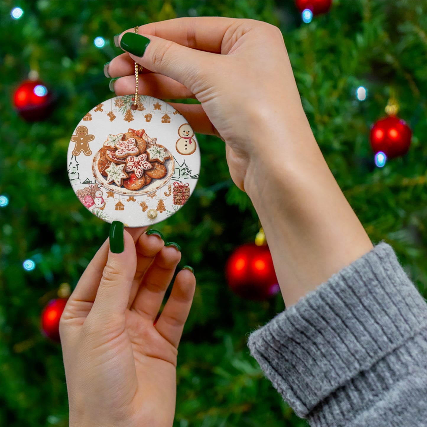 Christmas Cookies - Ceramic Ornament, 4 Shapes