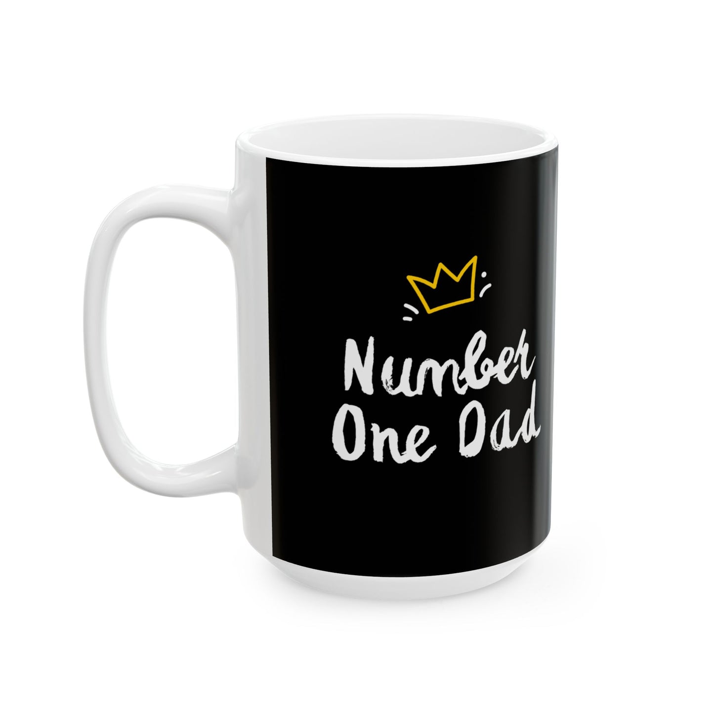 Father's Day Ceramic Mug, Unique Coffee Cup Gift, Dad's Special Mug, Family Bonding, Holiday Present - 14010