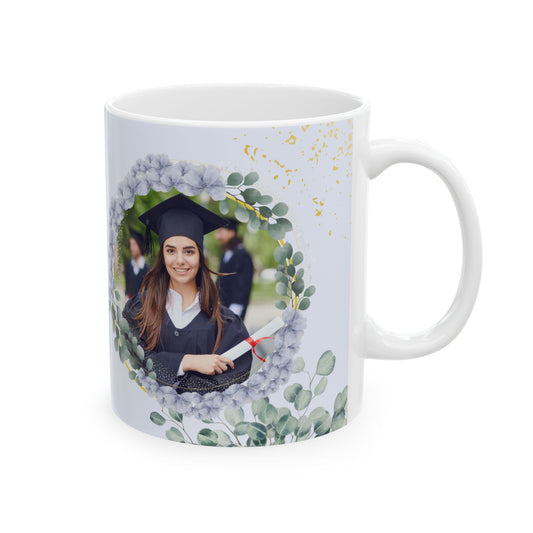 Happy Graduation, Details, Customizable - Ceramic Mug, (11oz, 15oz) - 10925