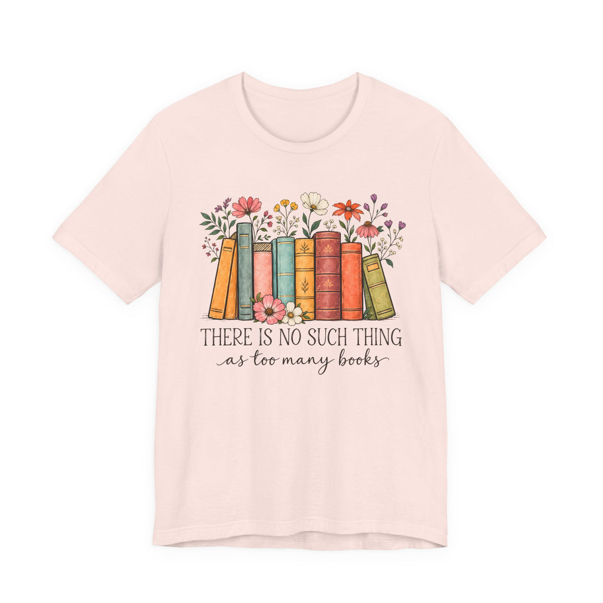 Book Lover T-Shirt,  Vintage Floral Bookshelf Tee - 14524