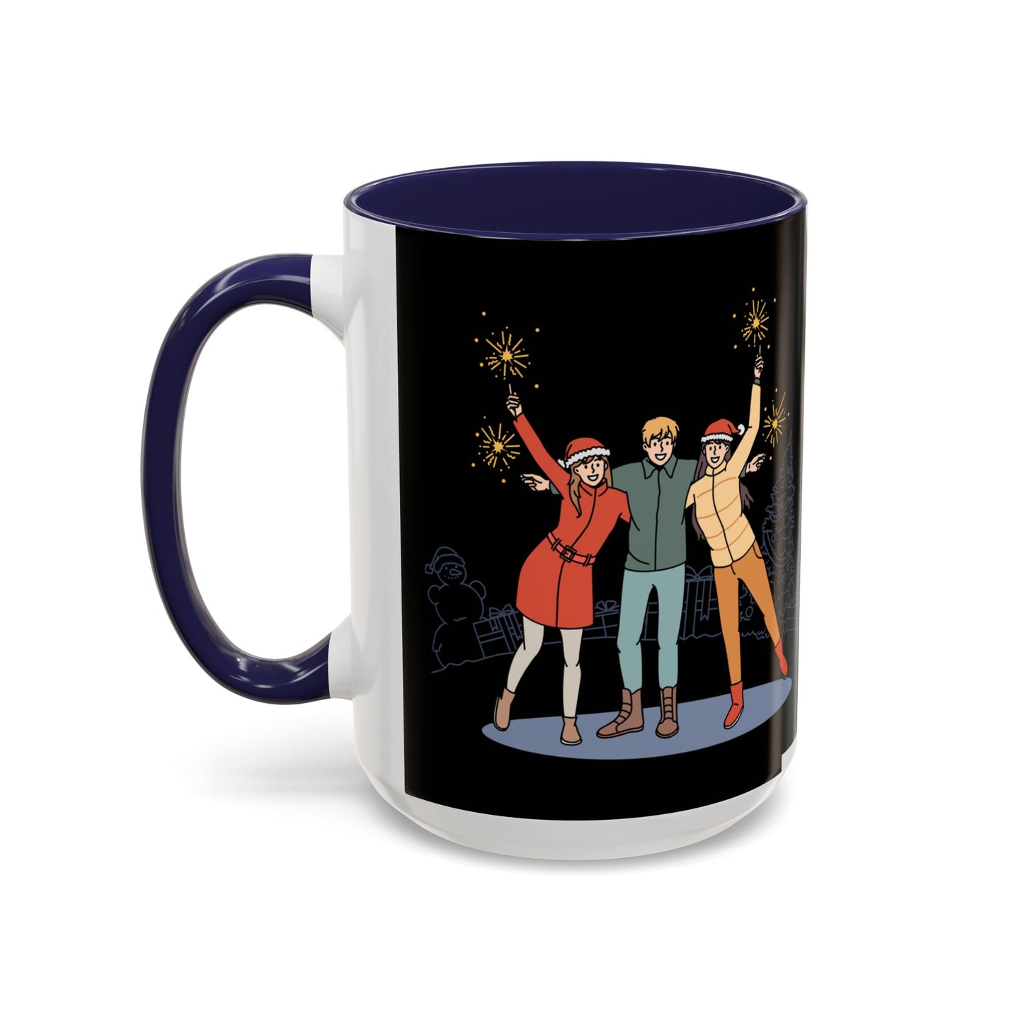 Happy New Year - Accent Coffee Mug (11, 15oz) - 10891