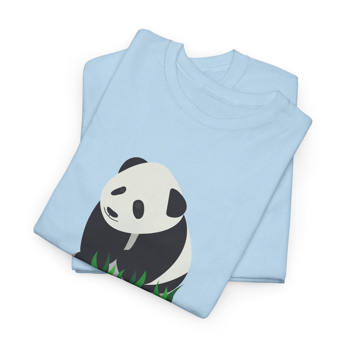 Chengdu Panda Unisex Heavy Cotton Tee - Cozy and Fun Graphic Tee for Animal Lovers - 12206