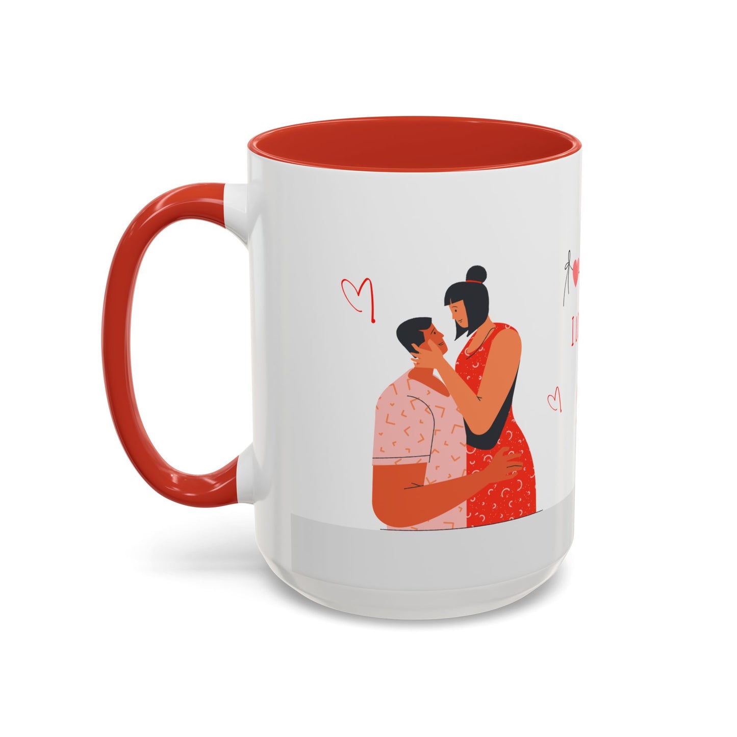I love You - Accent Coffee Mug (11, 15oz) - 11136
