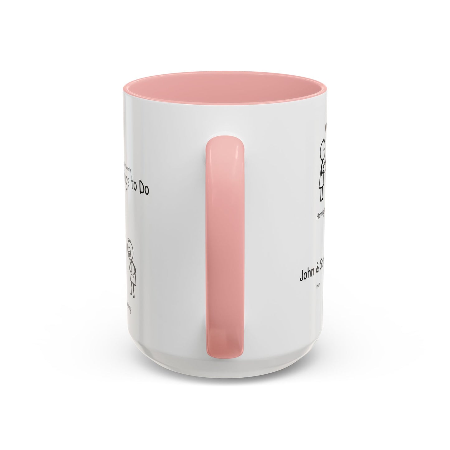 Our Favorite Things to Do Valentine’s Mug – Cozy Couples Illustrated Accent Coffee Mug - 14705