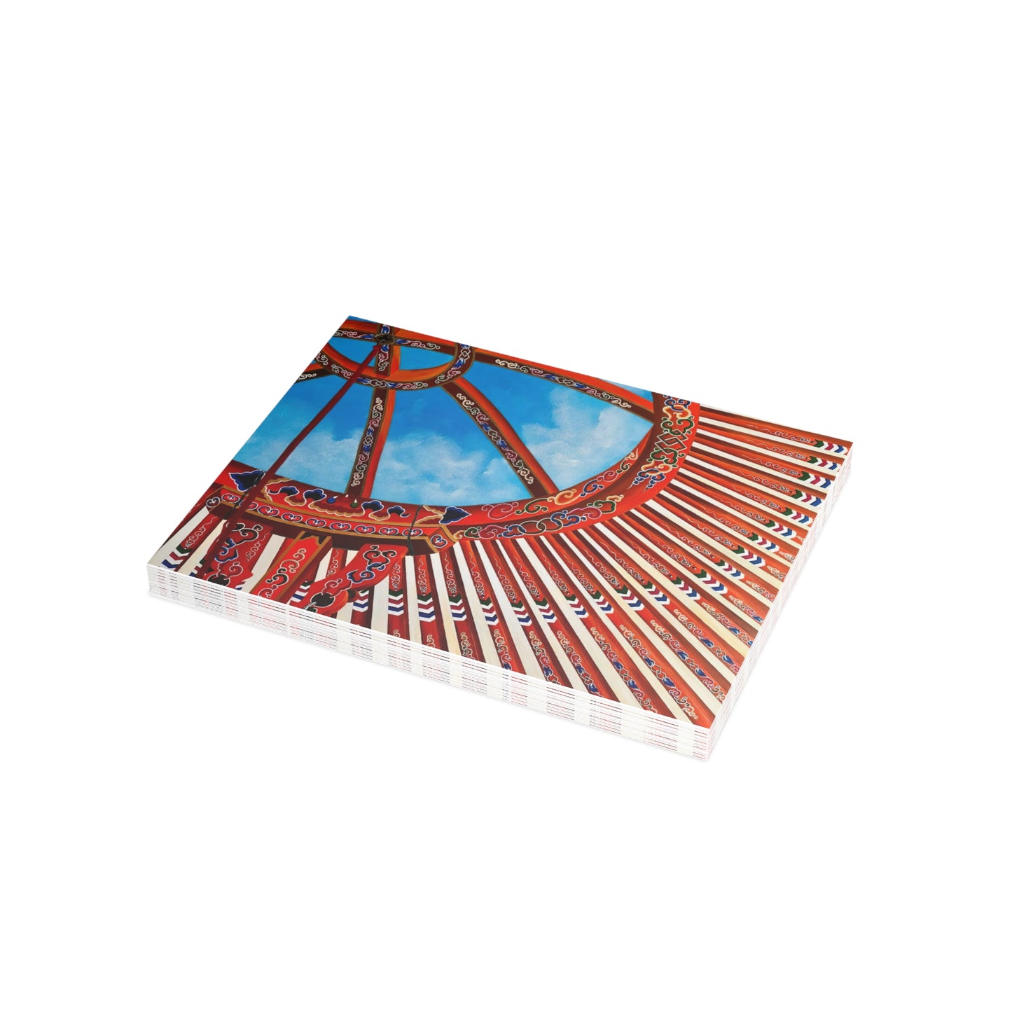 Mongol Yurt Top - Postcard Bundles (envelopes included)