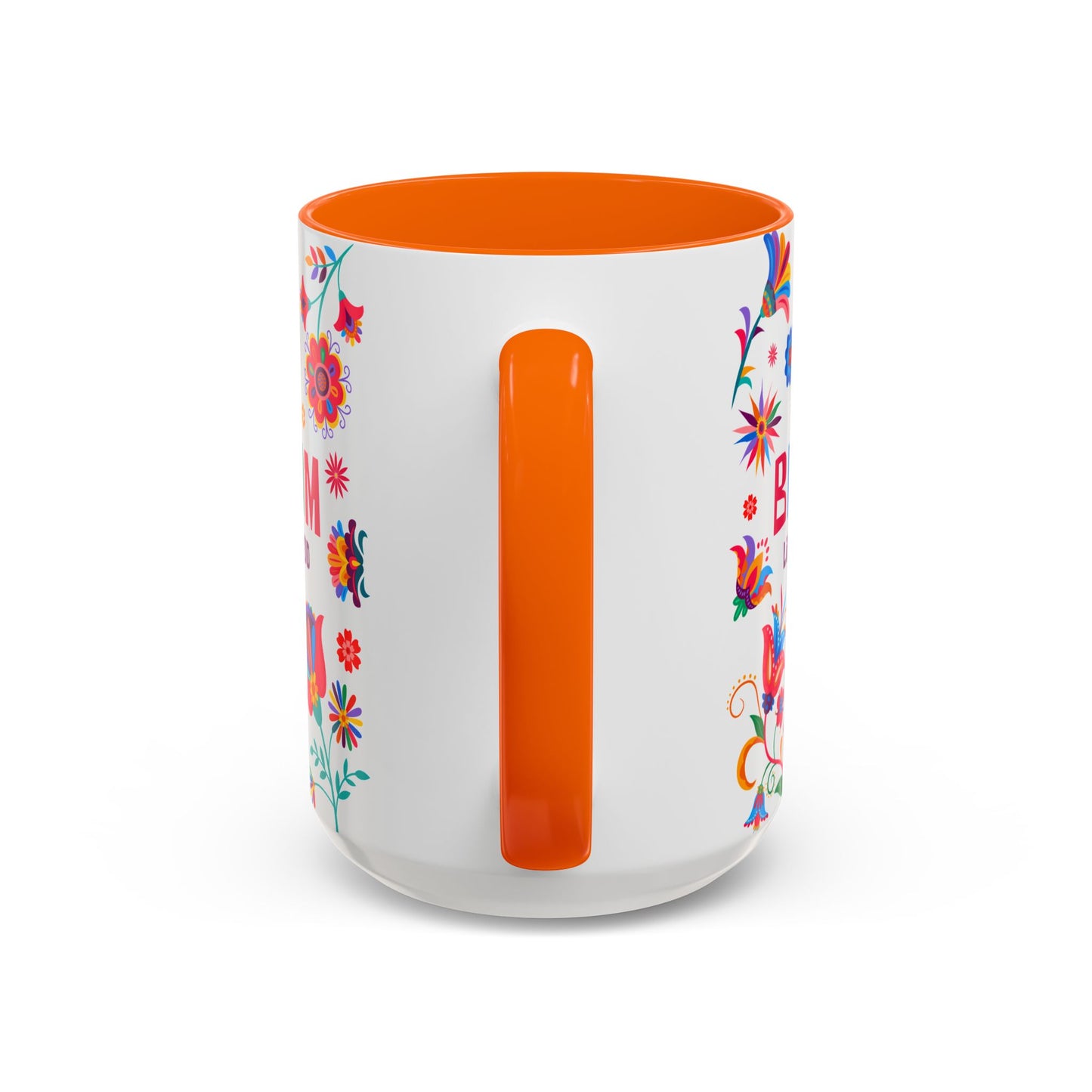 Colorful Floral Accent Coffee Mug - Bloom Life is Good - 14082
