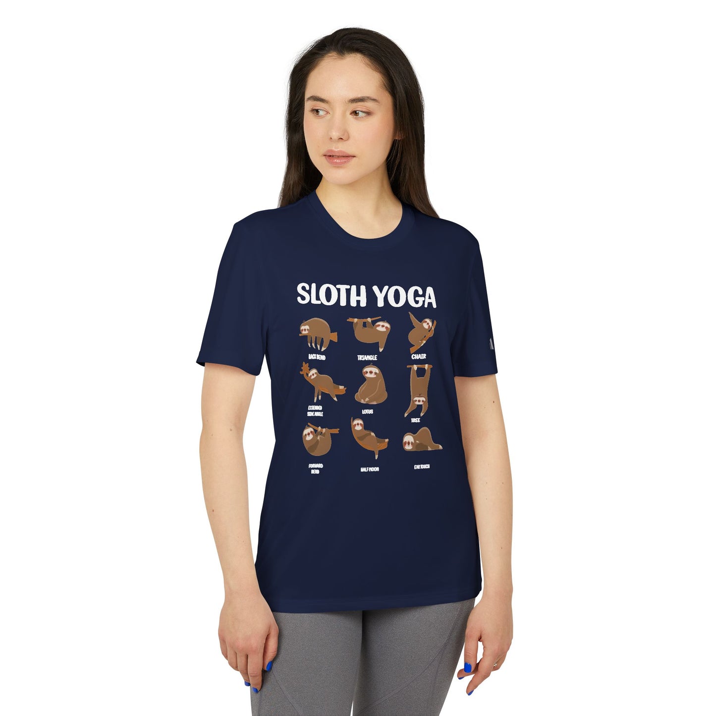 Sloth Yoga - Adidas Unisex Sport T-shirt - 12219