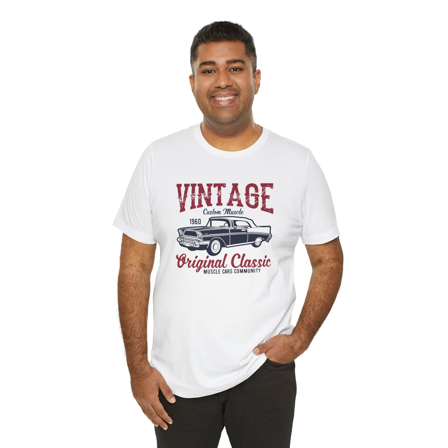 Vintage Custom Muscle, Original Classic - Unisex Jersey Short Sleeve Tee