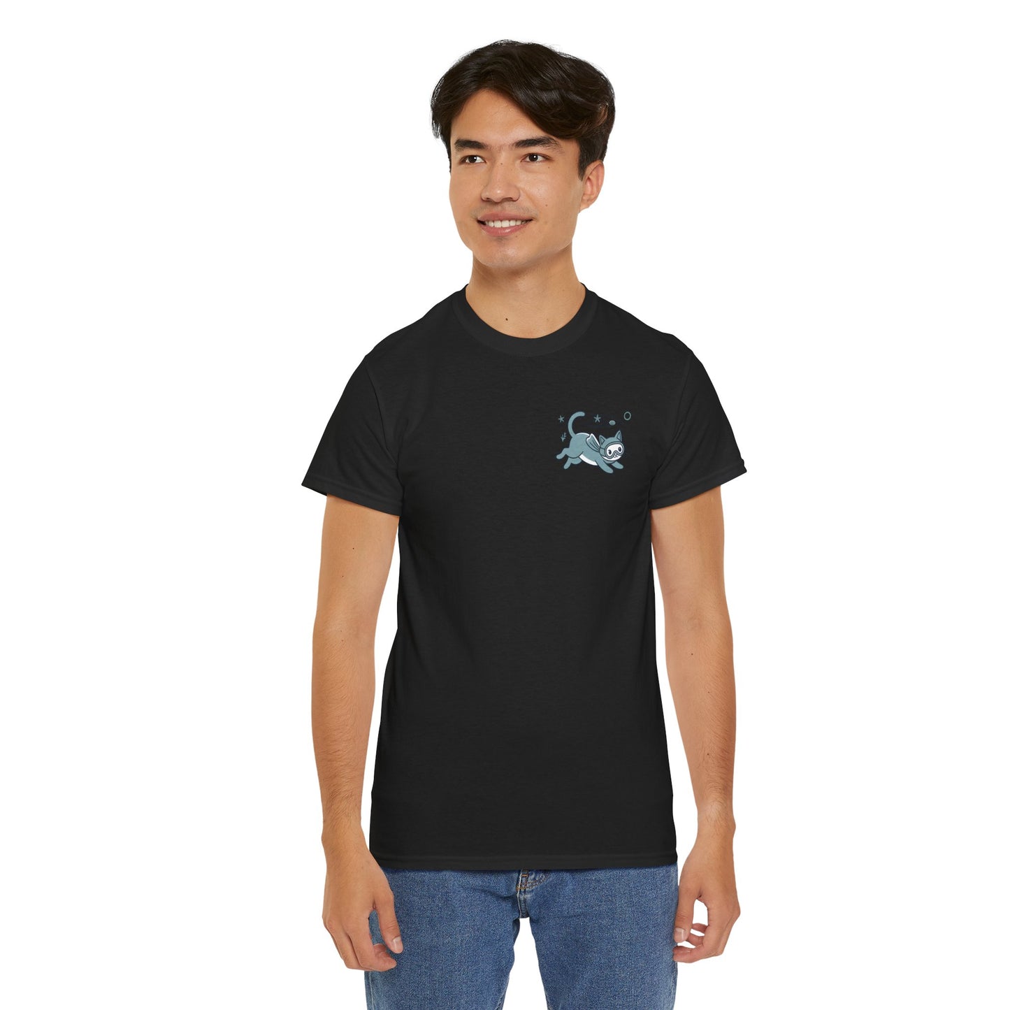 Sea Cats T-Shirt — Cute Underwater Cat Graphic Tee, Ocean Cat Lover Gift - 14869