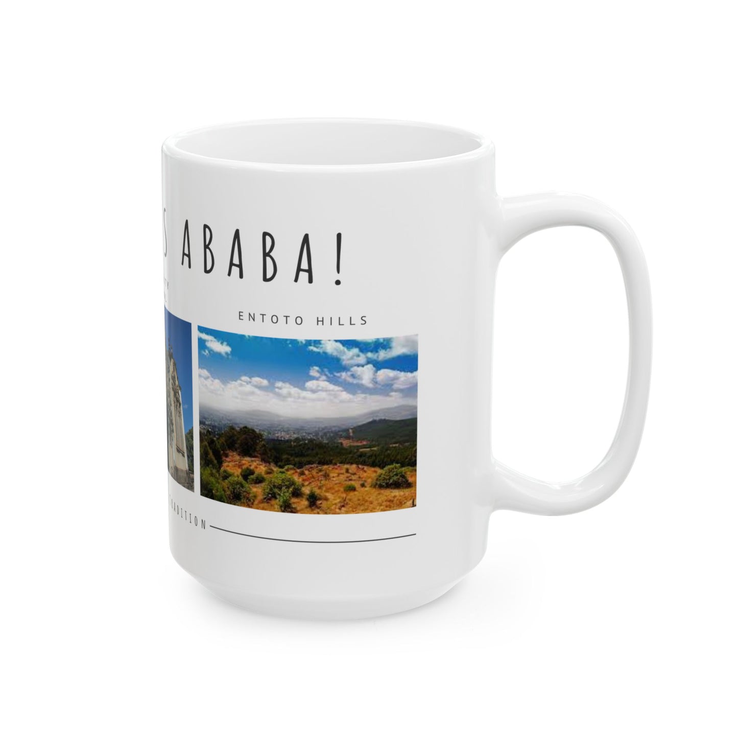 Hello, Addis Ababa! Ceramic Mug - 11oz & 15oz | Gift for Travelers & Culture Enthusiasts - 12177