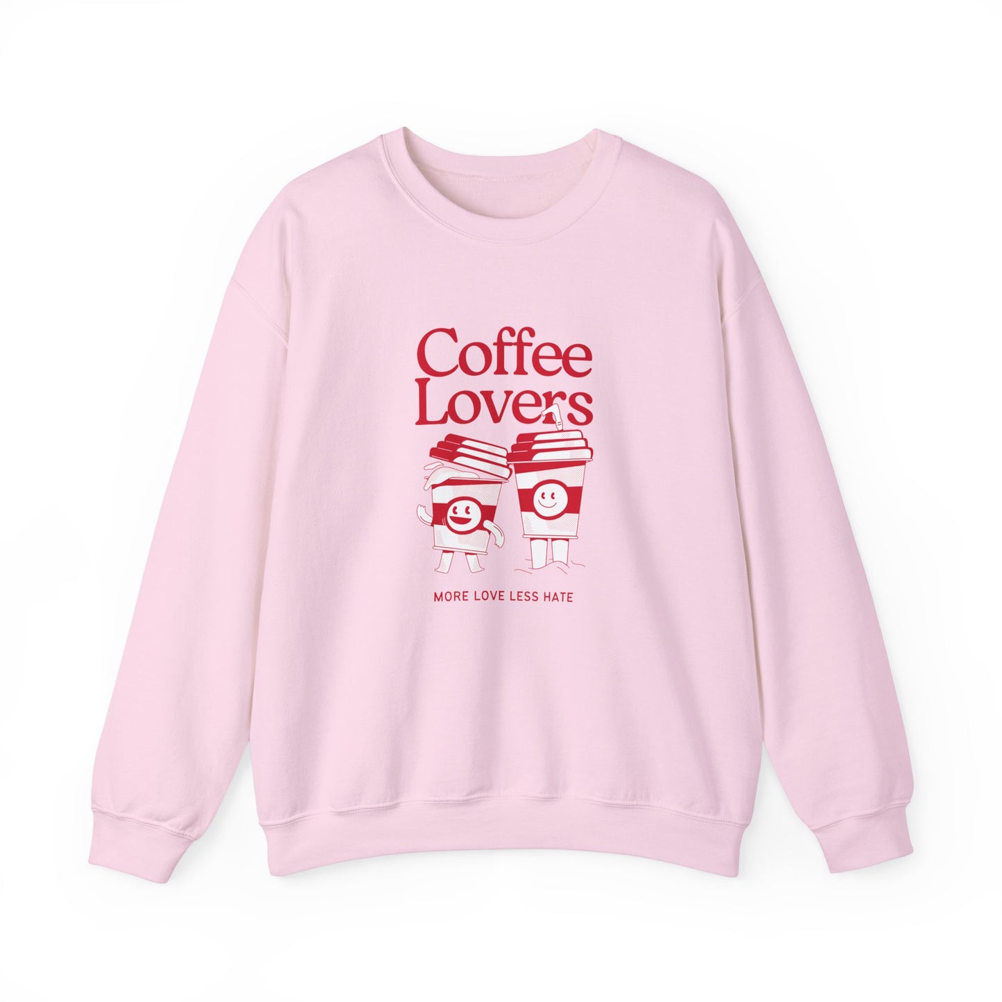 Coffee Lovers, More Love, Less Hate - Unisex Heavy Blend™ Crewneck Sweatshirt - 11313